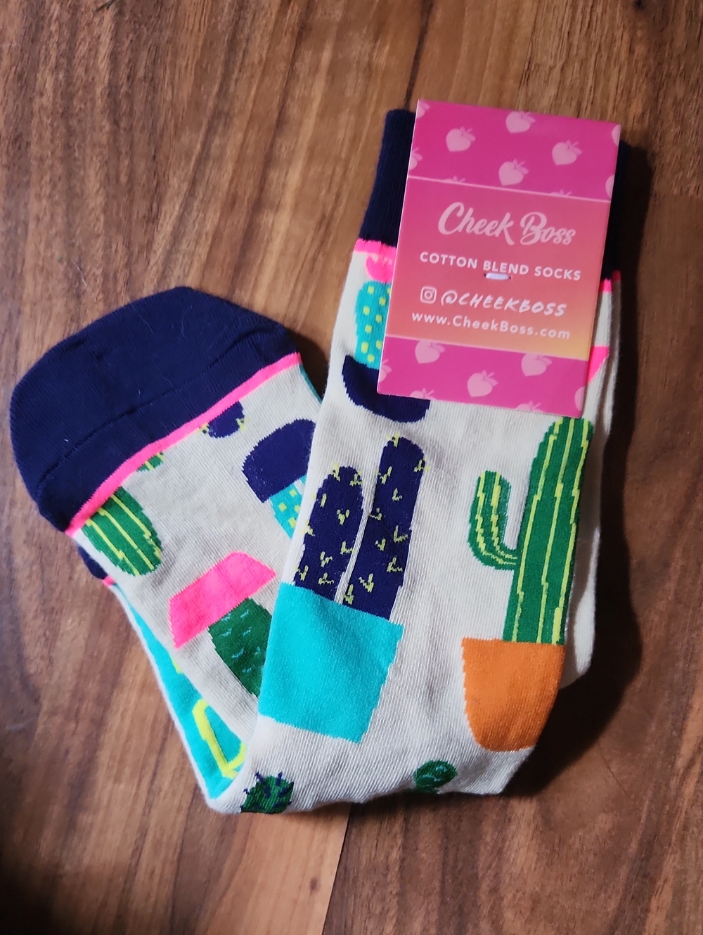 NWT Cactus Plant Crew Socks By Cheek Boss